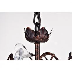 Cheapest ⭐ Amorette 4-Light Antique Copper Finish Unique/ Traditional Chandelier with Vine and Crystal Accents by Edvivi 🎉 -Deals Edvivi || Atlas Store antique copper edvivi chandeliers epj3579ac fa 1000