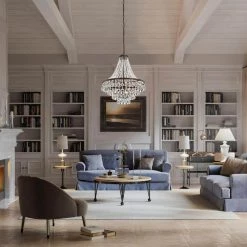 Best Pirce ⌛ Clarus 7-Light Antique Copper Glam Empire Chandelier with Clear Glass Hanging Crystals by Edvivi ⭐ -Deals Edvivi || Atlas Store antique copper edvivi chandeliers epj4519ac 1f 1000