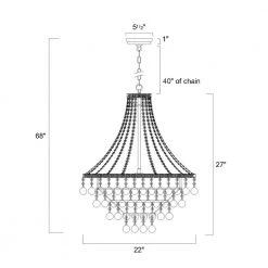 Best Pirce ⌛ Clarus 7-Light Antique Copper Glam Empire Chandelier with Clear Glass Hanging Crystals by Edvivi ⭐ -Deals Edvivi || Atlas Store antique copper edvivi chandeliers epj4519ac 66 1000