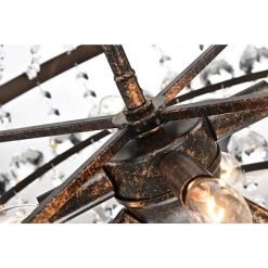 Best Pirce ⌛ Clarus 7-Light Antique Copper Glam Empire Chandelier with Clear Glass Hanging Crystals by Edvivi ⭐ -Deals Edvivi || Atlas Store antique copper edvivi chandeliers epj4519ac 76 1000