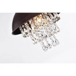 Brand new ❤️ 1-Light Rustic Antique Copper Dome Modern Farmhouse Pendant with Hanging Crystals by Edvivi 🎉 -Deals Edvivi || Atlas Store antique copper edvivi chandeliers ept4299ac fa 1000