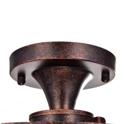 Outlet 😍 Marya Glam 12 in. 3-Light Antique Copper Beaded Dual Drum Semi-Flush Mount with Hanging Crystals by Edvivi 😉 -Deals Edvivi || Atlas Store antique copper edvivi flush mount lights esg815sac 44 1000