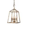 Best Sale 🛒 Lauren Traditional 14 in. 4-Light Antique Gold Farmhouse Cage Pendant by Edvivi ✔️