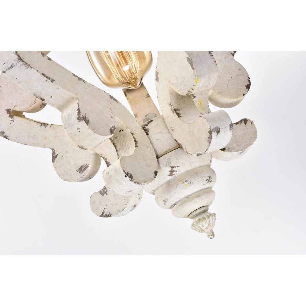 Brand new โ๏ธ Gulliver 1-Light Matte Black Vintage Distressed Antique White Birch Wood French Country Pendant by Edvivi ๐ 11 Brand new โ๏ธ Gulliver 1-Light Matte Black Vintage Distressed Antique White Birch Wood French Country Pendant by Edvivi ๐ - Image 9