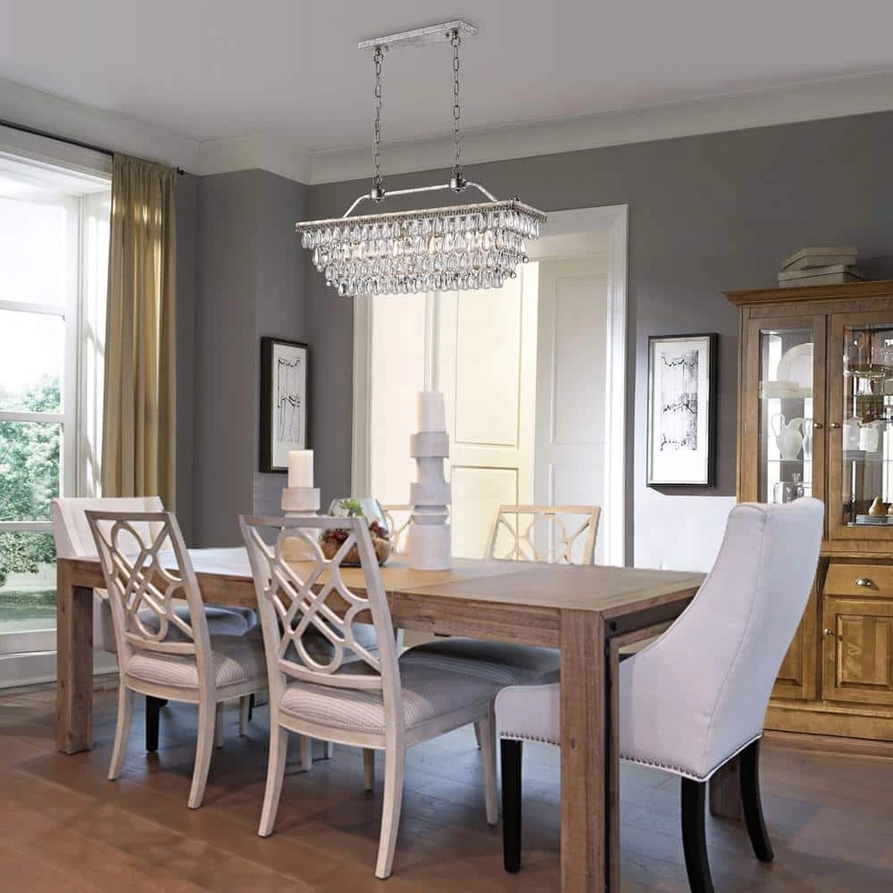 Buy ๐ฅ Chiara 4-Light Antique Silver Rectangular Glam Chandelier with Clear Glass Hanging Teardrop Crystals by Edvivi ๐ฅ 16 Buy ๐ฅ Chiara 4-Light Antique Silver Rectangular Glam Chandelier with Clear Glass Hanging Teardrop Crystals by Edvivi ๐ฅ - Image 14