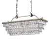 Buy 🔥 Chiara 4-Light Antique Silver Rectangular Glam Chandelier with Clear Glass Hanging Teardrop Crystals by Edvivi 🔥 -Deals Edvivi || Atlas Store antique silver edvivi chandeliers epd3018as 64 1000