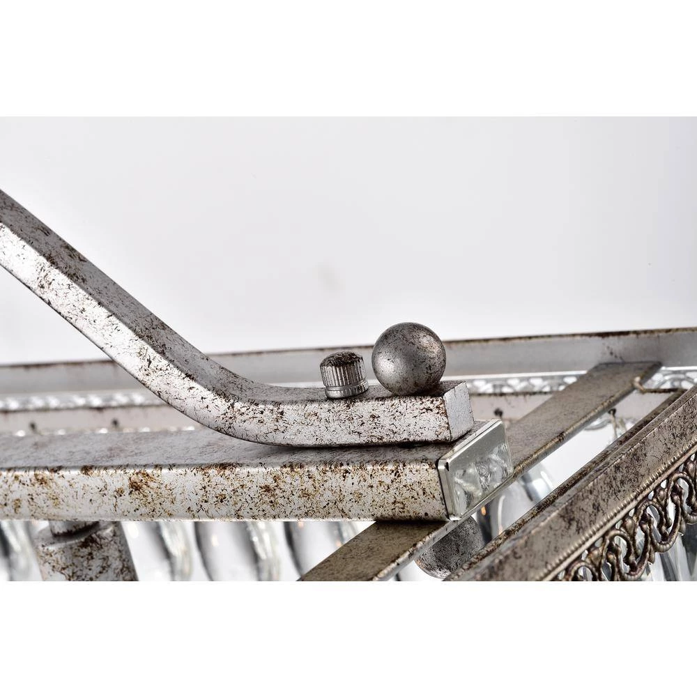 Buy ๐ฅ Chiara 4-Light Antique Silver Rectangular Glam Chandelier with Clear Glass Hanging Teardrop Crystals by Edvivi ๐ฅ 9 Buy ๐ฅ Chiara 4-Light Antique Silver Rectangular Glam Chandelier with Clear Glass Hanging Teardrop Crystals by Edvivi ๐ฅ - Image 7
