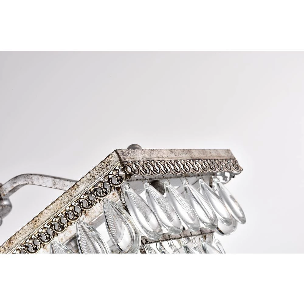 Buy ๐ฅ Chiara 4-Light Antique Silver Rectangular Glam Chandelier with Clear Glass Hanging Teardrop Crystals by Edvivi ๐ฅ 14 Buy ๐ฅ Chiara 4-Light Antique Silver Rectangular Glam Chandelier with Clear Glass Hanging Teardrop Crystals by Edvivi ๐ฅ - Image 12
