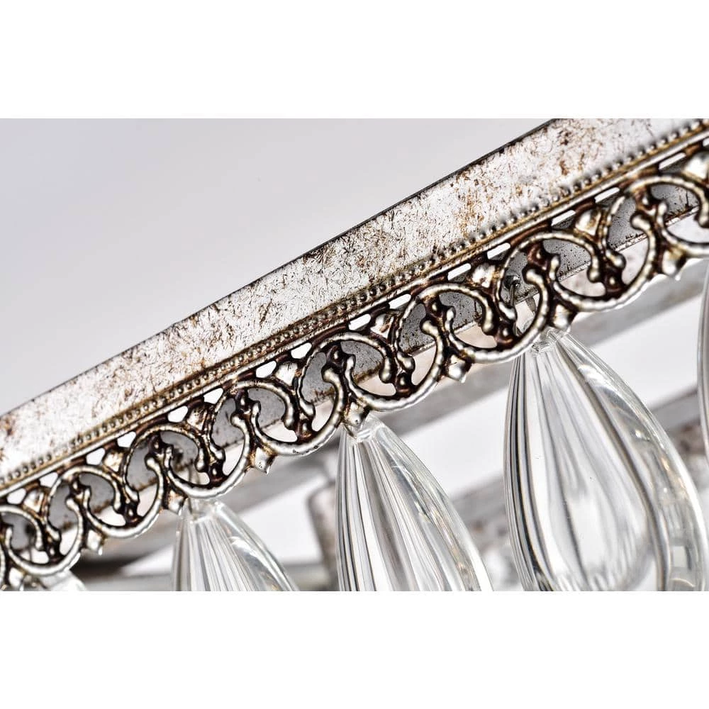 Coupon ๐ Chiara 6-Light Antique Silver Rectangular Glam Chandelier with Clear Glass Hanging Teardrop Crystals by Edvivi โ๏ธ 11 Coupon ๐ Chiara 6-Light Antique Silver Rectangular Glam Chandelier with Clear Glass Hanging Teardrop Crystals by Edvivi โ๏ธ - Image 9