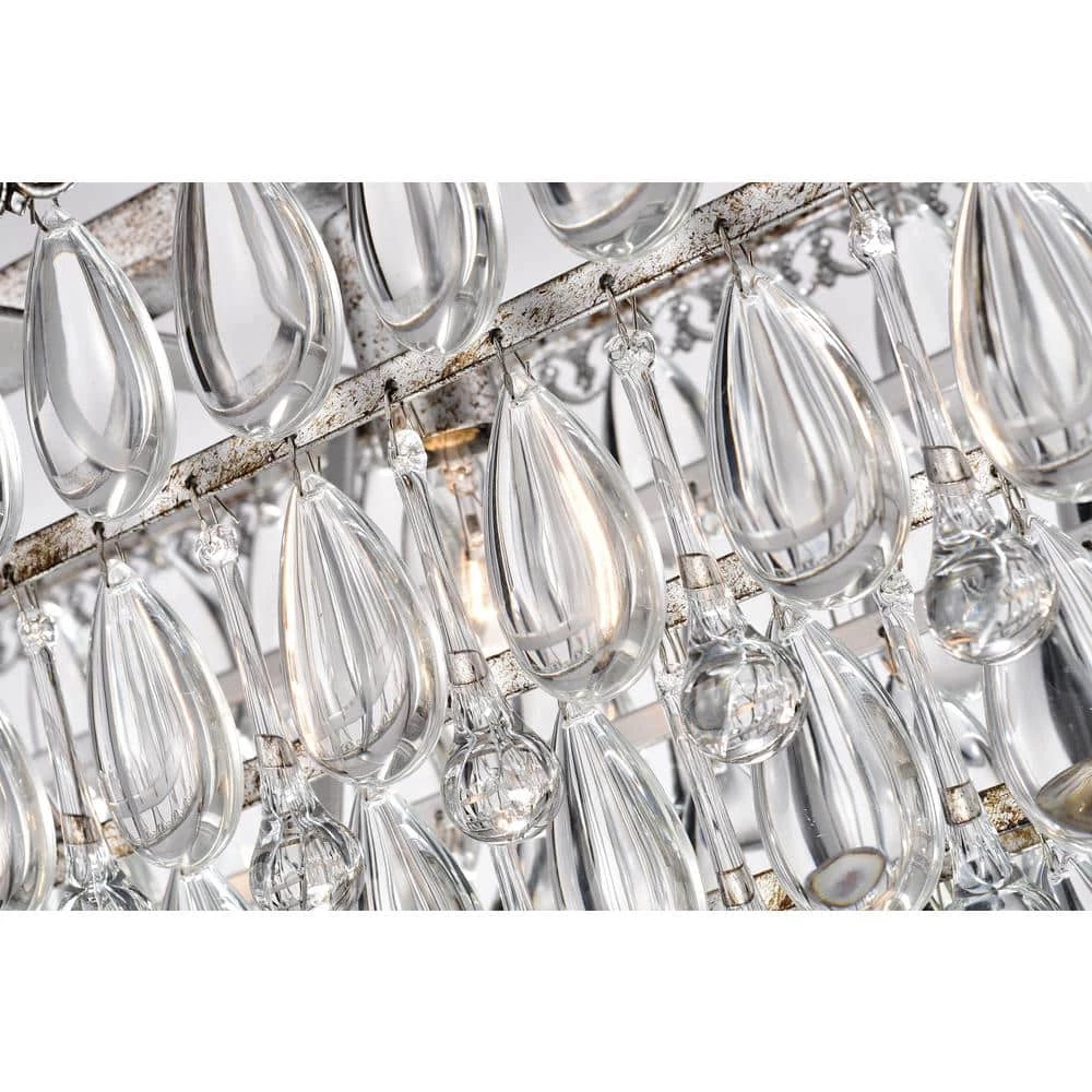Coupon ๐ Chiara 6-Light Antique Silver Rectangular Glam Chandelier with Clear Glass Hanging Teardrop Crystals by Edvivi โ๏ธ 12 Coupon ๐ Chiara 6-Light Antique Silver Rectangular Glam Chandelier with Clear Glass Hanging Teardrop Crystals by Edvivi โ๏ธ - Image 10