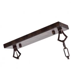 Best deal 🔥 Penelope French Country 5-Light Antique White and Rust Iron Farmhouse Linear Island Hanging Chandelier for Kitchen by Edvivi 🥰 -Deals Edvivi || Atlas Store antique white and rust edvivi chandeliers epd3556wh 1d 1000