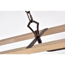 Best deal 🔥 Penelope French Country 5-Light Antique White and Rust Iron Farmhouse Linear Island Hanging Chandelier for Kitchen by Edvivi 🥰 -Deals Edvivi || Atlas Store antique white and rust edvivi chandeliers epd3556wh 66 1000