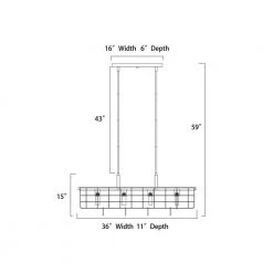 Brand new 👍 Rita 4-Light French Country Antique White Finish Lantern Linear Island Chandelier for Kitchen by Edvivi 🤩 -Deals Edvivi || Atlas Store antique white edvivi chandeliers epd120wh 1d 1000