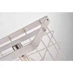 Brand new 👍 Rita 4-Light French Country Antique White Finish Lantern Linear Island Chandelier for Kitchen by Edvivi 🤩 -Deals Edvivi || Atlas Store antique white edvivi chandeliers epd120wh fa 1000