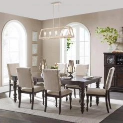 Top 10 🥰 Penelope French Country 5-Light Antique White Finish Farmhouse Linear Island Chandelier with Filigree Accents by Edvivi ⌛ -Deals Edvivi || Atlas Store antique white edvivi chandeliers epd367wh 31 1000