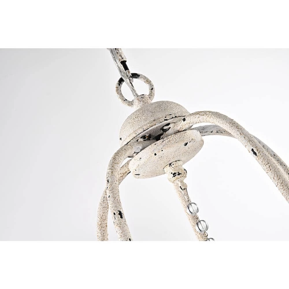 Buy ✔️ Hartsville 5-Light Rustic Distressed Antique White Farmhouse Candlestick Chandelier with Hanging Crystals by Edvivi ✨ 14 Buy ✔️ Hartsville 5-Light Rustic Distressed Antique White Farmhouse Candlestick Chandelier with Hanging Crystals by Edvivi ✨ - Image 12