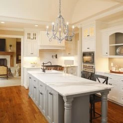 Best reviews of 🤩 Hartsville 5-Light Antique White Farmhouse Distressed Candle Style Chandelier by Edvivi 🔥 -Deals Edvivi || Atlas Store antique white edvivi chandeliers epj5866wh 1f 1000