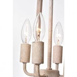 Top 10 😀 Penelope French Country 4-Light Antique White Finish Farmhouse Lantern Pendant with Filigree Accents by Edvivi 🥰 -Deals Edvivi || Atlas Store antique white edvivi chandeliers epl139wh fa 1000