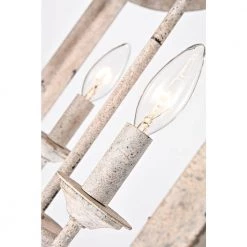 Deals 🔔 Rita 4-Light Rustic Antique White Farmhouse Lantern Chandelier by Edvivi ✨ -Deals Edvivi || Atlas Store antique white edvivi chandeliers epl1496wh 44 1000