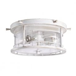Cheapest 🎉 2-Light Antique White Flush Mount with Caged Glass Shade by Edvivi 🤩 -Deals Edvivi || Atlas Store antique white edvivi flush mount lights ecg1416wh 76 1000