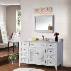 Brand new π Gulliver 3-Light Antique White Wood French Country Farmhouse Caged Vanity by Edvivi π 29 Brand new π Gulliver 3-Light Antique White Wood French Country Farmhouse Caged Vanity by Edvivi π -Deals Edvivi || Atlas Store antique white edvivi vanity lighting ew121wh 31 1000