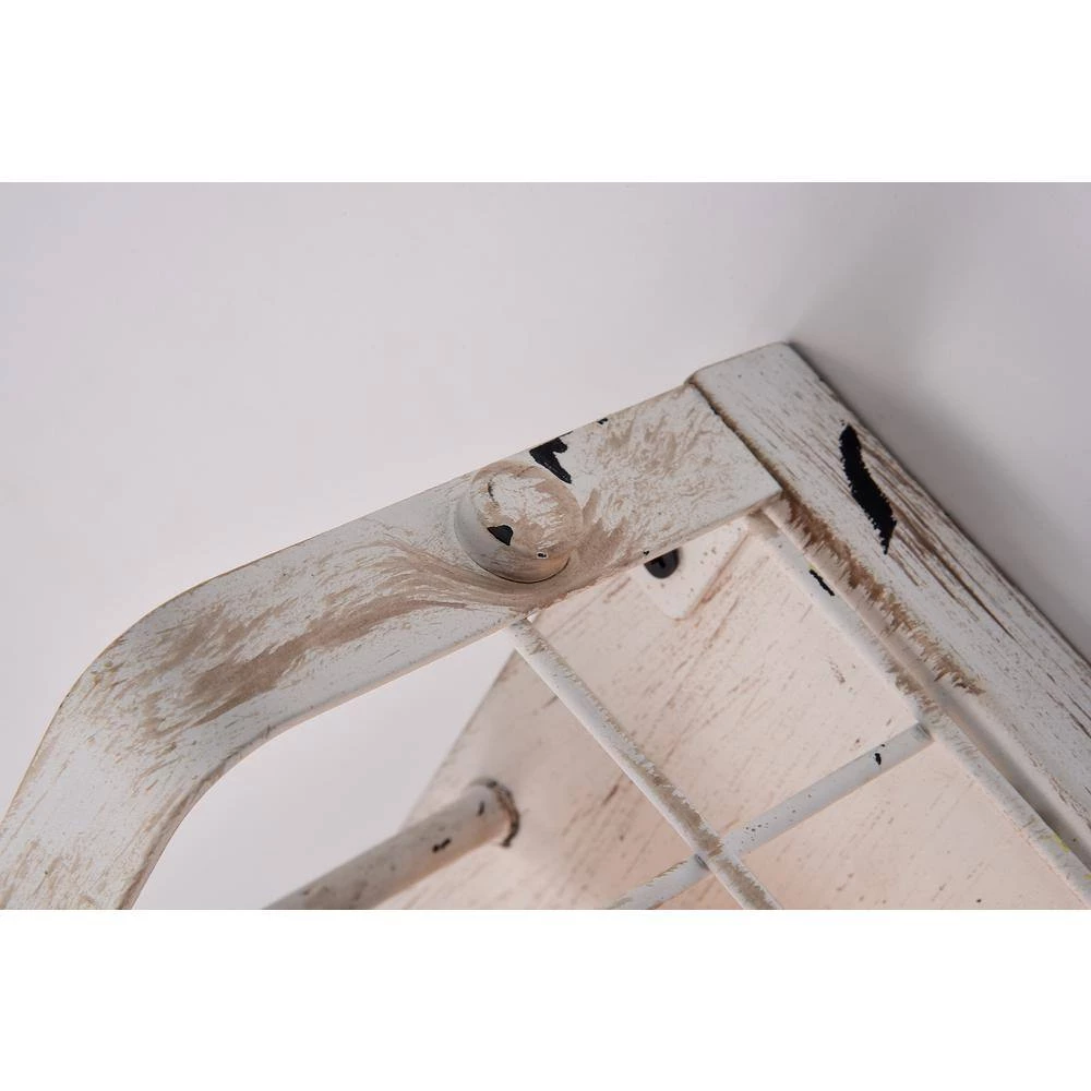 Brand new π Gulliver 3-Light Antique White Wood French Country Farmhouse Caged Vanity by Edvivi π 9 Brand new π Gulliver 3-Light Antique White Wood French Country Farmhouse Caged Vanity by Edvivi π - Image 7