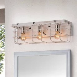 Brand new π Gulliver 3-Light Antique White Wood French Country Farmhouse Caged Vanity by Edvivi π 17 Brand new π Gulliver 3-Light Antique White Wood French Country Farmhouse Caged Vanity by Edvivi π -Deals Edvivi || Atlas Store antique white edvivi vanity lighting ew121wh e1 1000
