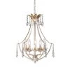 New ❤️ 5-Light Antique White with Antique Gold Accents Crystal Chandelier by Edvivi ⌛ -Deals Edvivi || Atlas Store antique white with antique gold accents edvivi chandeliers epj548ag 64 1000