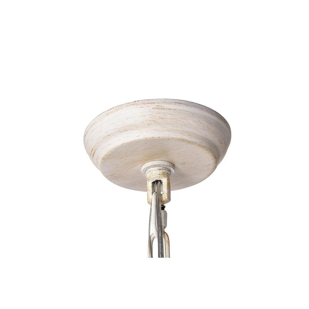 New ❤️ 5-Light Antique White with Antique Gold Accents Crystal Chandelier by Edvivi ⌛ 6 New ❤️ 5-Light Antique White with Antique Gold Accents Crystal Chandelier by Edvivi ⌛ - Image 4