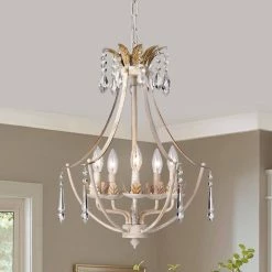 New ❤️ 5-Light Antique White with Antique Gold Accents Crystal Chandelier by Edvivi ⌛ 17 New ❤️ 5-Light Antique White with Antique Gold Accents Crystal Chandelier by Edvivi ⌛ -Deals Edvivi || Atlas Store antique white with antique gold accents edvivi chandeliers epj548ag e1 1000
