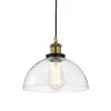 Wholesale 🥰 Mateo 10 in. 1-Light Black and Antique Brass Pendant Light with Clear Dome Glass Shade by Edvivi 👏 -Deals Edvivi || Atlas Store black and antique brass edvivi chandeliers epj4924bkab 64 1000