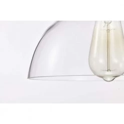 Wholesale 🥰 Mateo 10 in. 1-Light Black and Antique Brass Pendant Light with Clear Dome Glass Shade by Edvivi 👏 -Deals Edvivi || Atlas Store black and antique brass edvivi chandeliers epj4924bkab fa 1000