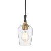 New 🧨 Arlo 1-Light Black and Antique Brass Modern Mini Pendant with Clear Glass Shade by Edvivi ✔️ -Deals Edvivi || Atlas Store black and antique brass edvivi pendant lights epj2934bkab 64 1000