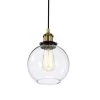 Best deal 🧨 Mateo 1-Light Black and Antique Brass Mini Pendant Light with Clear Globe Glass Shade by Edvivi 🔔 -Deals Edvivi || Atlas Store black and antique brass edvivi pendant lights epj4914bkab 64 1000