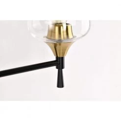 Hot Sale 🥰 Arlo 21 in. 3-Lights Black and Antique Brass Vanity Light with Clear Wine Glass Shades by Edvivi ❤️ -Deals Edvivi || Atlas Store black and antique brass edvivi vanity lighting ew2734bkab 66 1000