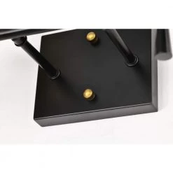 Hot Sale 🛒 Briarwood 30 in. 4-Lights Black and Antique Brass Vanity Light with Clear Glass Cone Shades by Edvivi 🔥 -Deals Edvivi || Atlas Store black and antique brass edvivi vanity lighting ew6984bkab 40 1000