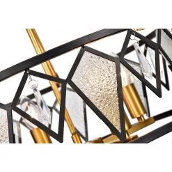 Top 10 ✨ Imperium Mid-Century Modern 4-Light Black and Antique Gold Dual Set-Up Chandelier with Ice Glass and Crystals by Edvivi 🎉 -Deals Edvivi || Atlas Store black and antique gold edvivi chandeliers edg8175bk 1f 1000