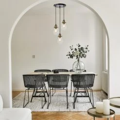 Best reviews of 🧨 Sabine 3-Light Modern Black and Antique Gold Industrial Pendant with Clear Glass Shade by Edvivi ✔️ -Deals Edvivi || Atlas Store black and antique gold edvivi chandeliers epc5475bk c3 1000