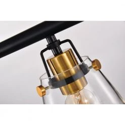 Discount ✨ 4-Light Black and Antique Gold Kitchen Island Chandelier by Edvivi 🧨 -Deals Edvivi || Atlas Store black and antique gold edvivi chandeliers epd127bk 1f 1000