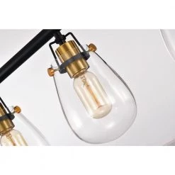 Discount ✨ 4-Light Black and Antique Gold Kitchen Island Chandelier by Edvivi 🧨 -Deals Edvivi || Atlas Store black and antique gold edvivi chandeliers epd127bk 4f 1000