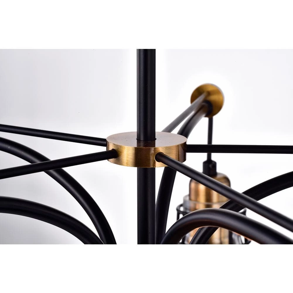 Best reviews of ๐ Paris 5-Light Black and Antique Gold Industrial Chandelier with Black Cage and Clear Glass Shades by Edvivi ๐ 5 Best reviews of ๐ Paris 5-Light Black and Antique Gold Industrial Chandelier with Black Cage and Clear Glass Shades by Edvivi ๐ - Image 3