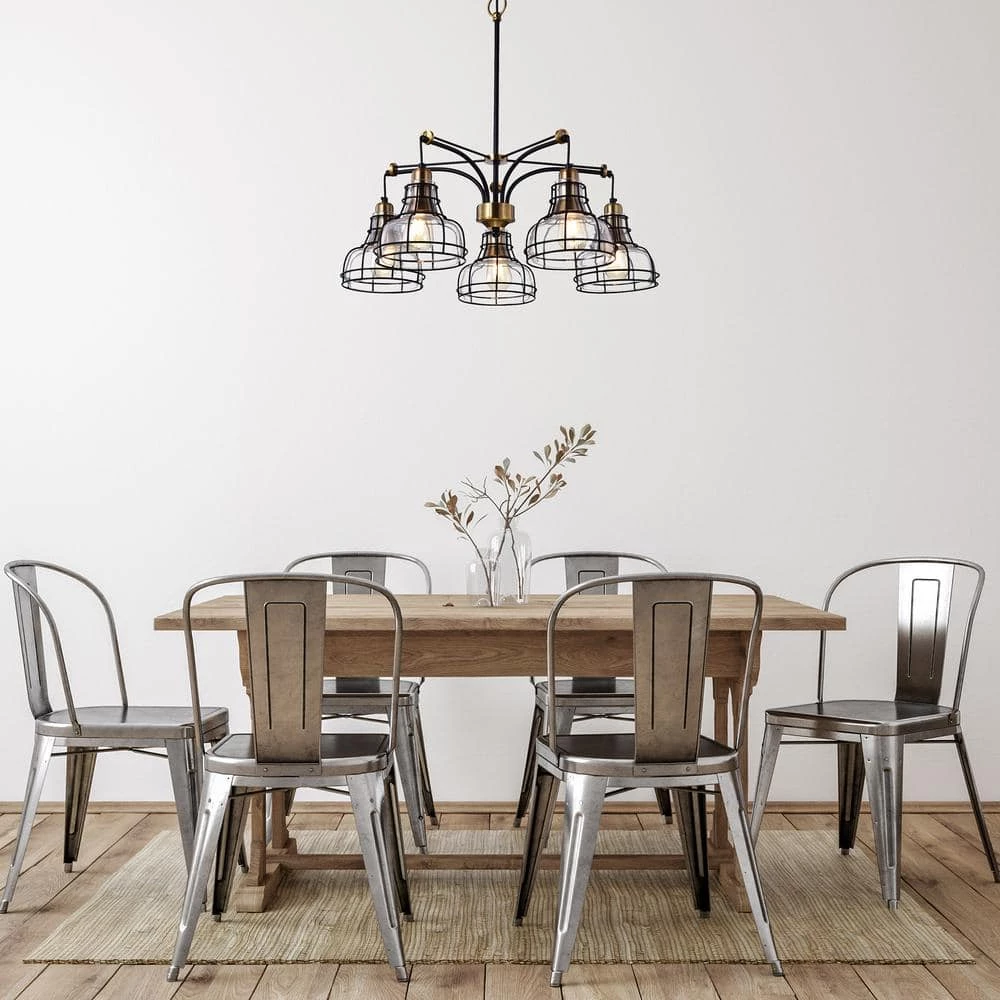 Best reviews of ๐ Paris 5-Light Black and Antique Gold Industrial Chandelier with Black Cage and Clear Glass Shades by Edvivi ๐ 9 Best reviews of ๐ Paris 5-Light Black and Antique Gold Industrial Chandelier with Black Cage and Clear Glass Shades by Edvivi ๐ - Image 7