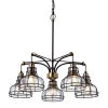 Best reviews of 🌟 Paris 5-Light Black and Antique Gold Industrial Chandelier with Black Cage and Clear Glass Shades by Edvivi 👍 -Deals Edvivi || Atlas Store black and antique gold edvivi chandeliers epd5355bk 64 1000