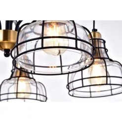 Best reviews of ๐ Paris 5-Light Black and Antique Gold Industrial Chandelier with Black Cage and Clear Glass Shades by Edvivi ๐ 21 Best reviews of ๐ Paris 5-Light Black and Antique Gold Industrial Chandelier with Black Cage and Clear Glass Shades by Edvivi ๐ -Deals Edvivi || Atlas Store black and antique gold edvivi chandeliers epd5355bk fa 1000
