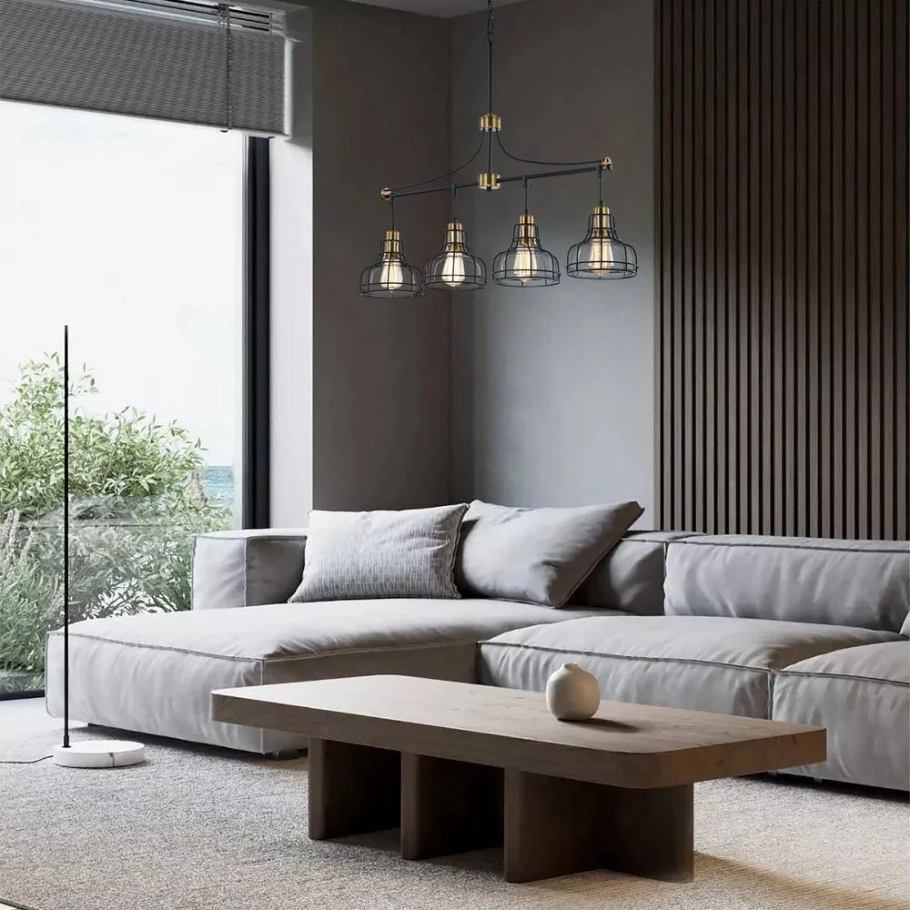 Cheapest ๐ 4-Light Black and Antique Gold Linear Chandelier with Clear Glass Shades by Edvivi ๐ 12 Cheapest ๐ 4-Light Black and Antique Gold Linear Chandelier with Clear Glass Shades by Edvivi ๐ - Image 10