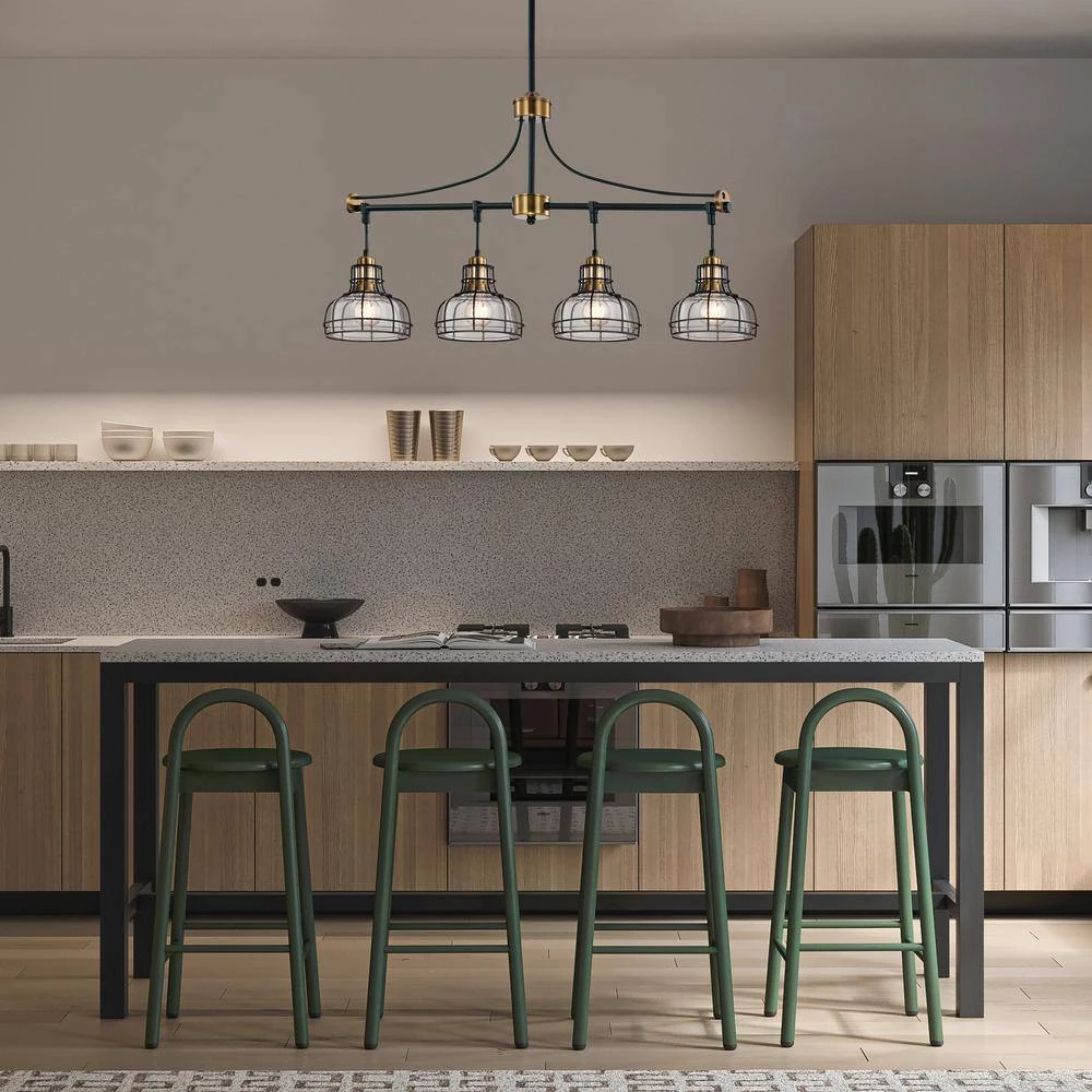 Cheapest ๐ 4-Light Black and Antique Gold Linear Chandelier with Clear Glass Shades by Edvivi ๐ 11 Cheapest ๐ 4-Light Black and Antique Gold Linear Chandelier with Clear Glass Shades by Edvivi ๐ - Image 9