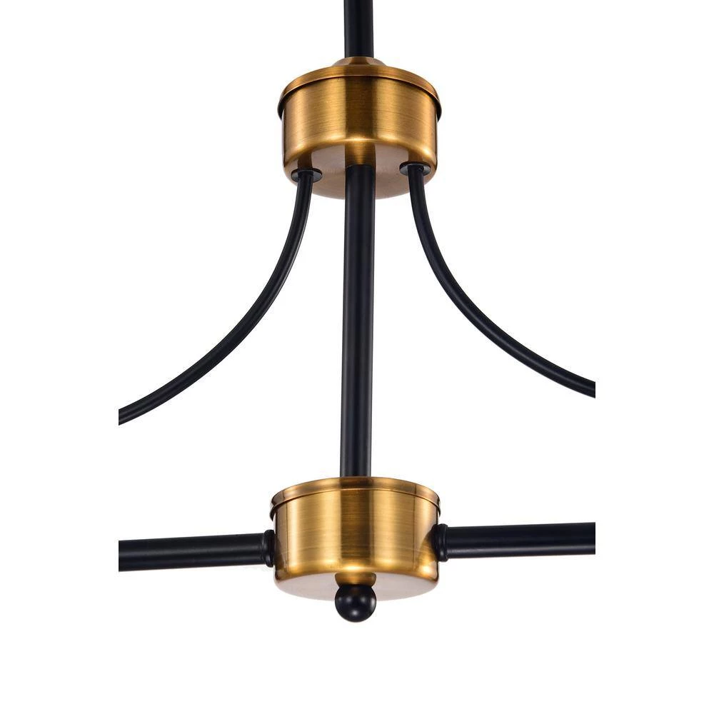 Cheapest ๐ 4-Light Black and Antique Gold Linear Chandelier with Clear Glass Shades by Edvivi ๐ 9 Cheapest ๐ 4-Light Black and Antique Gold Linear Chandelier with Clear Glass Shades by Edvivi ๐ - Image 7