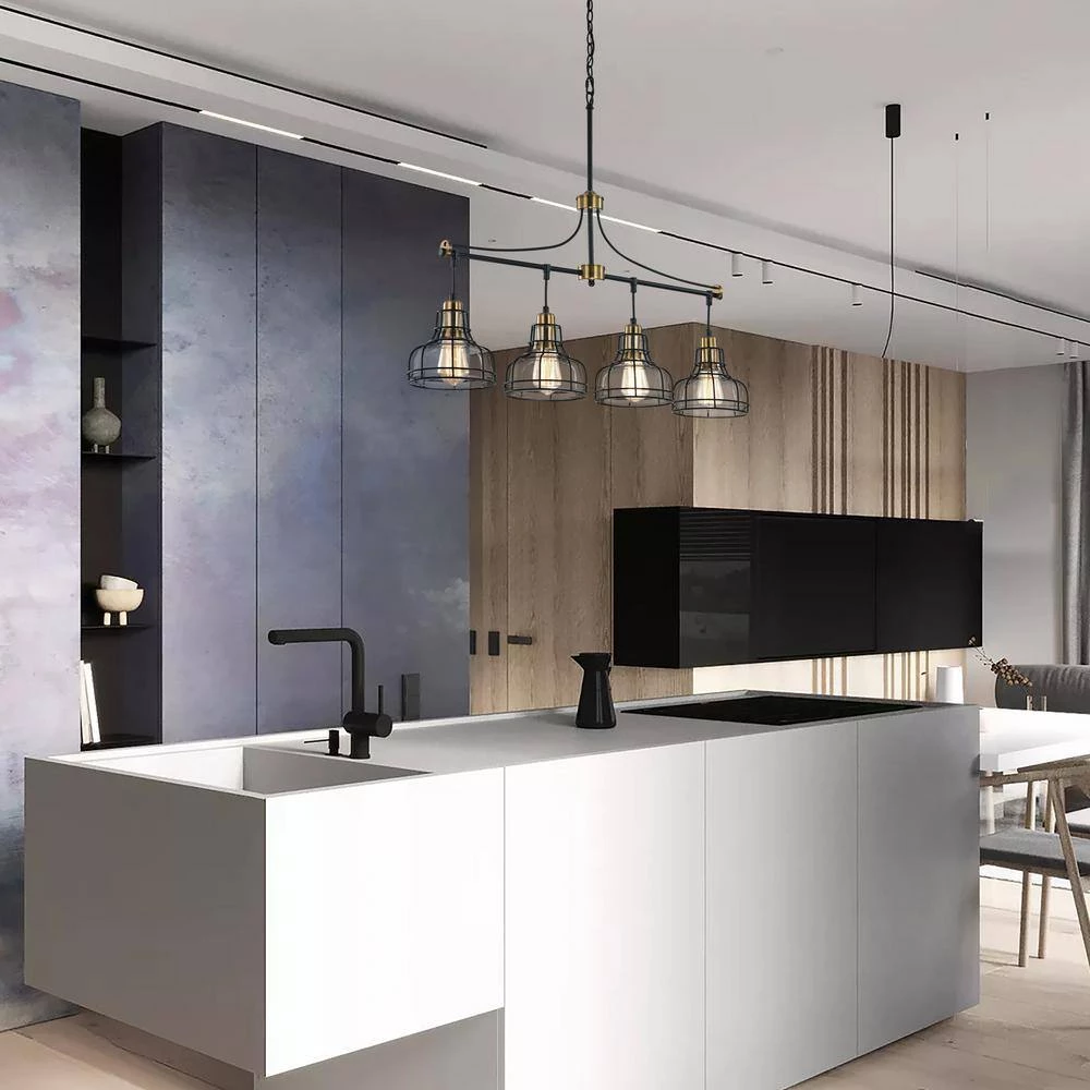 Cheapest ๐ 4-Light Black and Antique Gold Linear Chandelier with Clear Glass Shades by Edvivi ๐ 10 Cheapest ๐ 4-Light Black and Antique Gold Linear Chandelier with Clear Glass Shades by Edvivi ๐ - Image 8