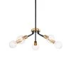 Best Sale 🛒 Winslett Mid-Century Modern 5-Light Black and Antique Gold Finish Contemporary Sputnik Chandelier by Edvivi ⭐ -Deals Edvivi || Atlas Store black and antique gold edvivi chandeliers epj5774nb 64 1000