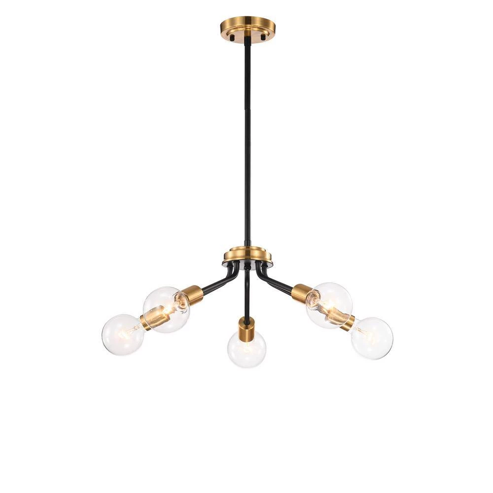 Best Sale ๐ Winslett Mid-Century Modern 5-Light Black and Antique Gold Finish Contemporary Sputnik Chandelier by Edvivi โญ 12 Best Sale ๐ Winslett Mid-Century Modern 5-Light Black and Antique Gold Finish Contemporary Sputnik Chandelier by Edvivi โญ - Image 10